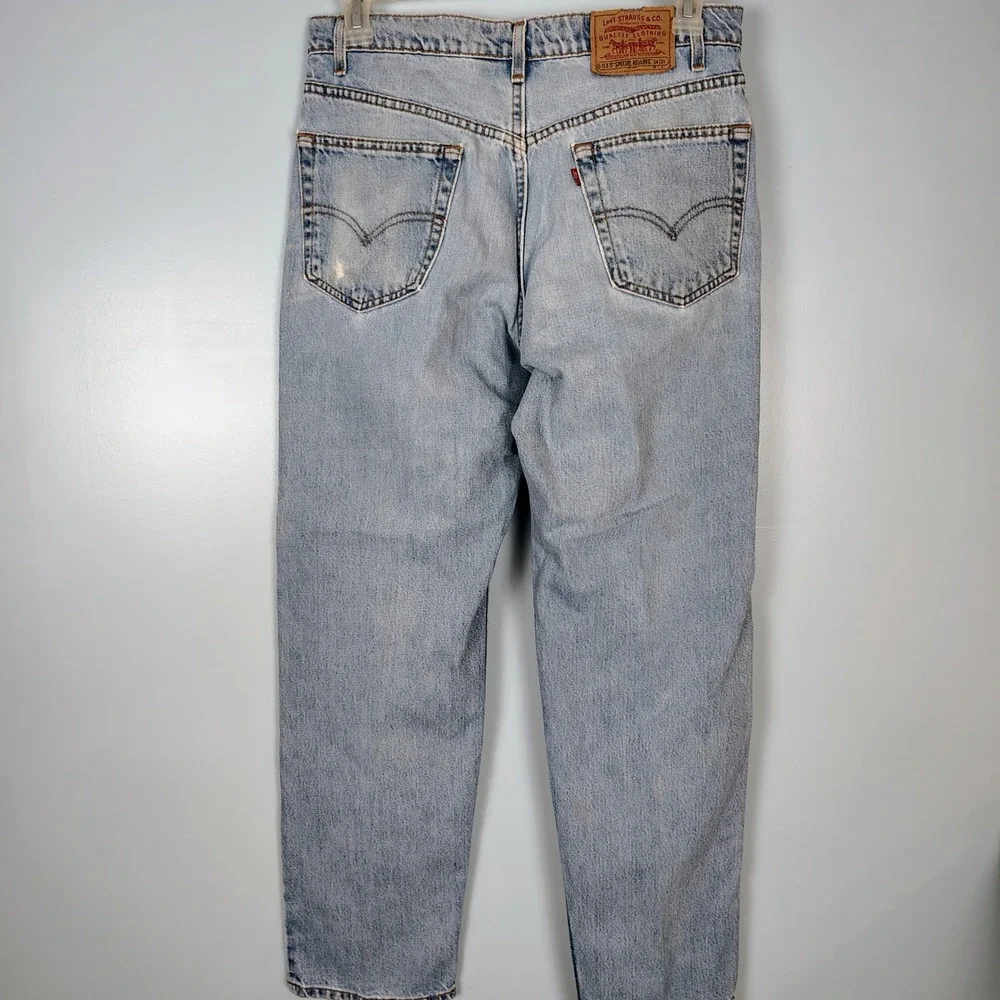 VTG Levis‎ 515 Special Reserve Jeans Light Wash Relaxed Fit USA Made 34x31 '97
